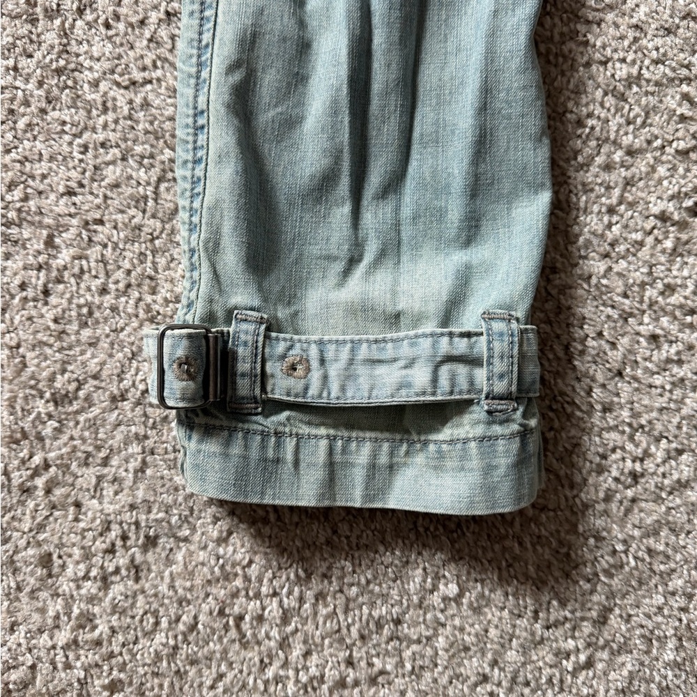 Ralph Lauren Polo Jeans Co. Belted Light Wash Trench Coat Size Medium - Picture 4 of 16